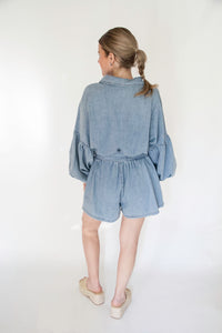 Denim Romper