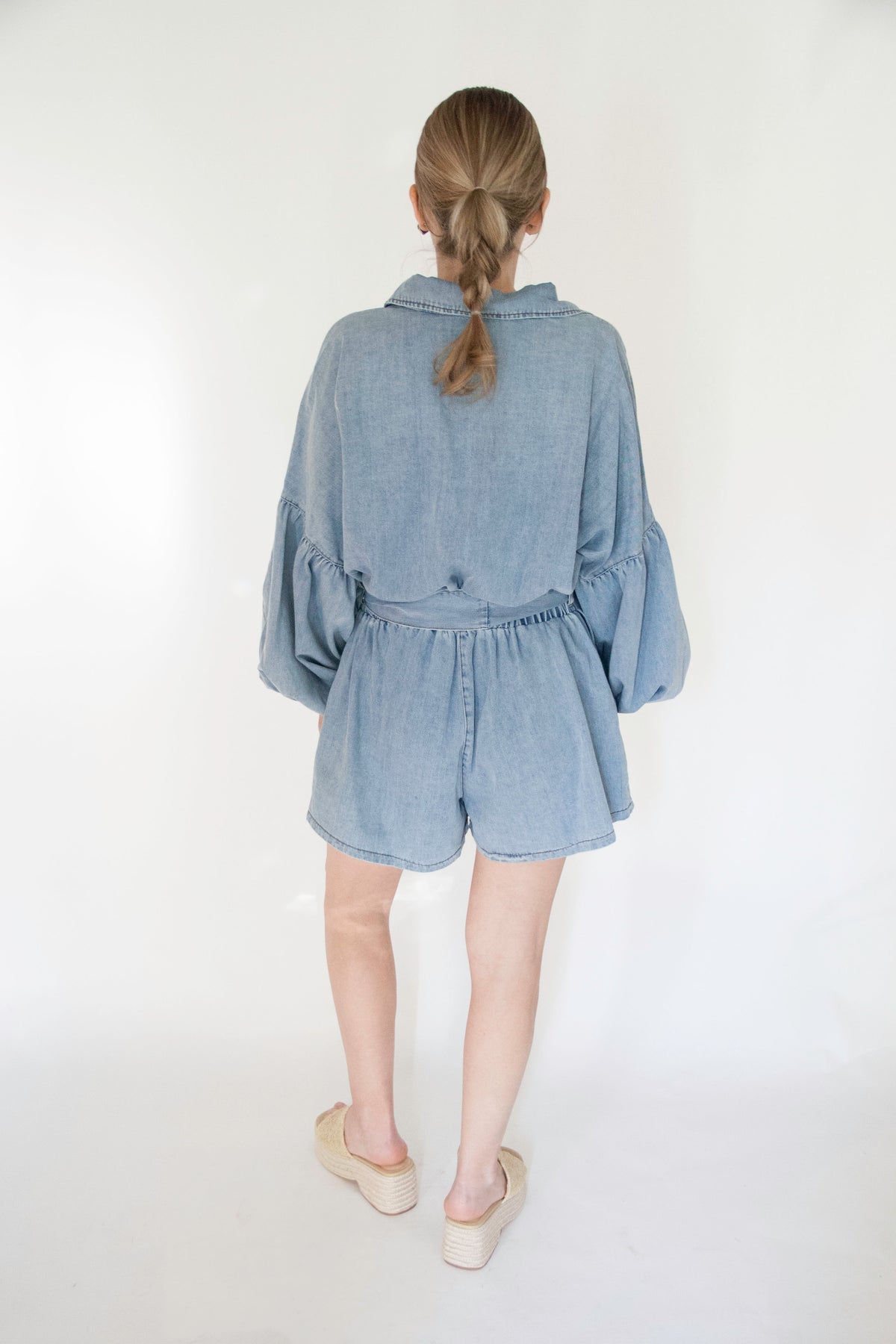 Denim Romper