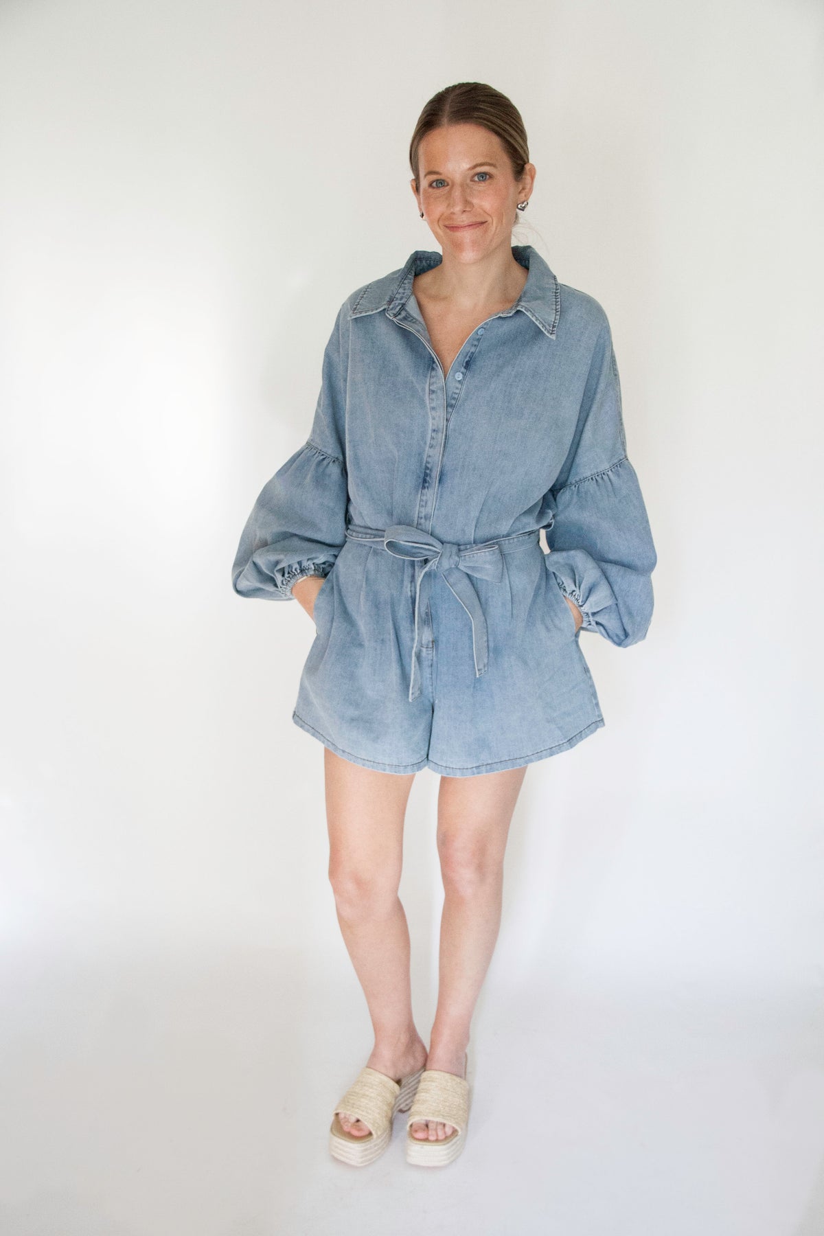 Denim Romper