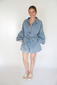 Denim Romper