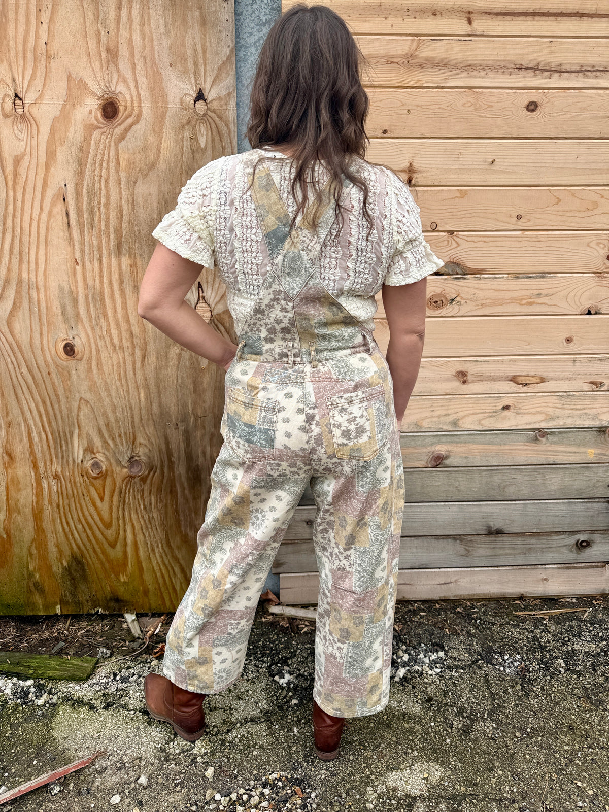 Patterns Barrel Overalls