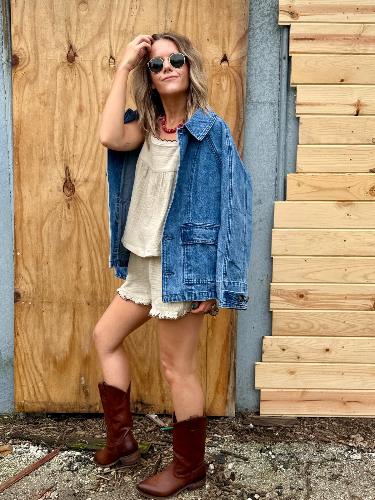 Daphne Denim Jacket-LAST ONE