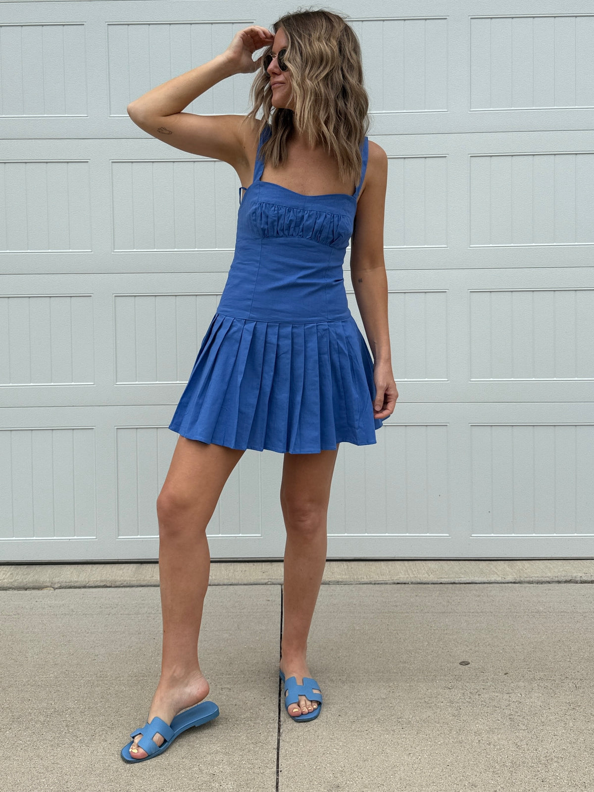 Royal Mini Romper Dress