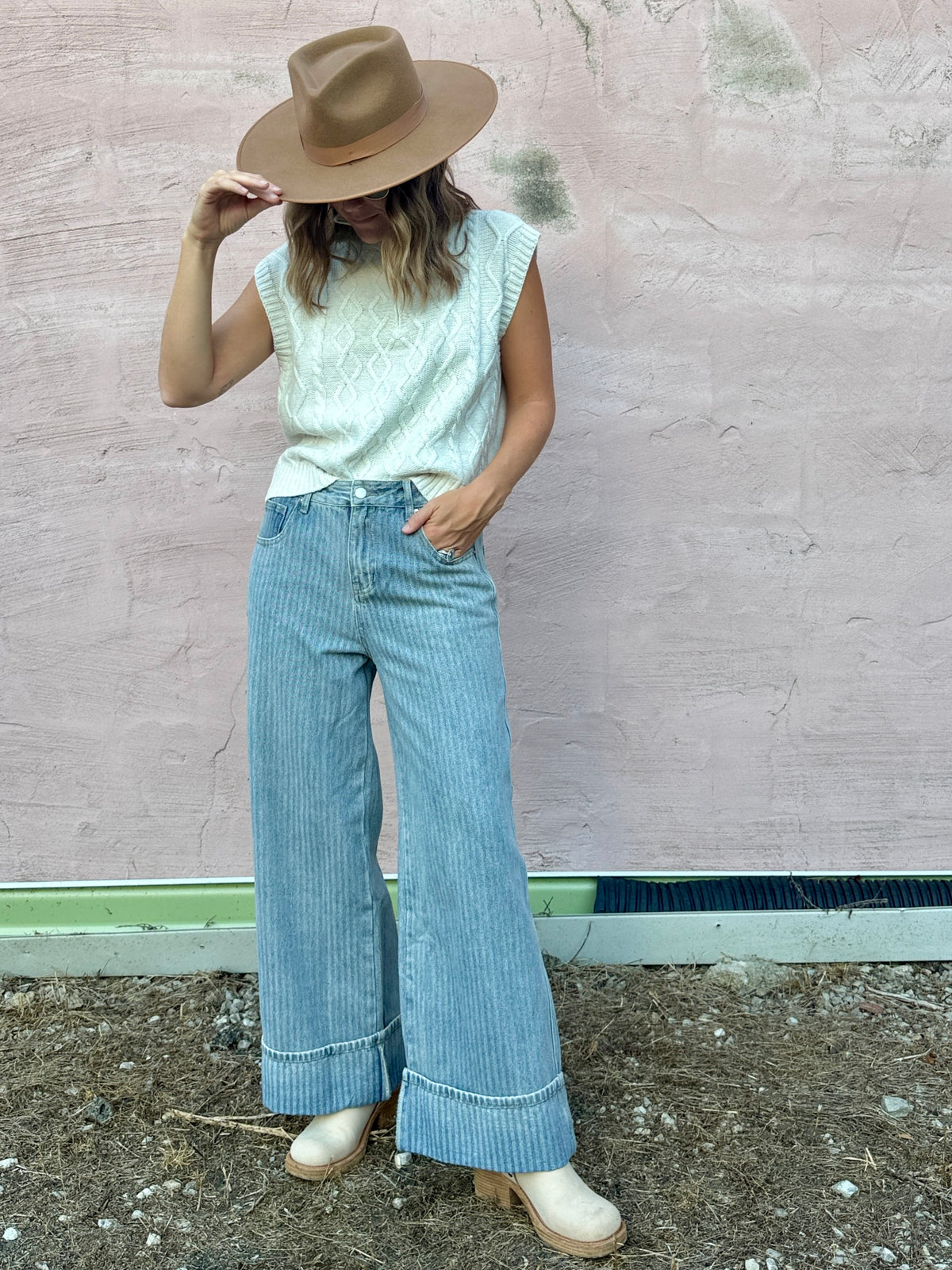 Sally Stripped Jeans