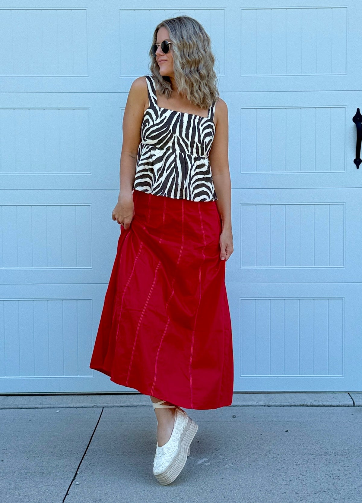 Red Hot Maxi Skirt