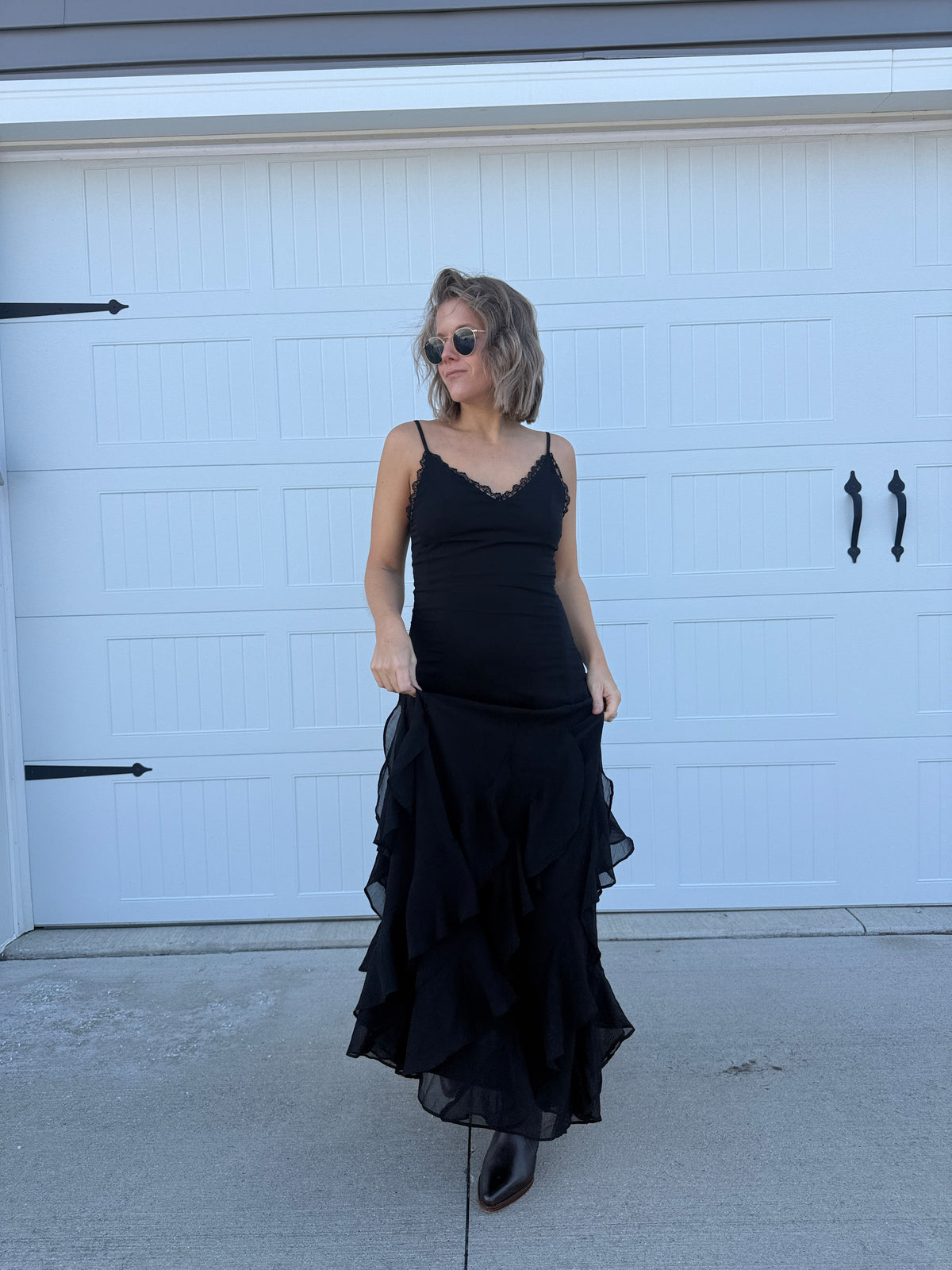 Swan Ruffle Dress
