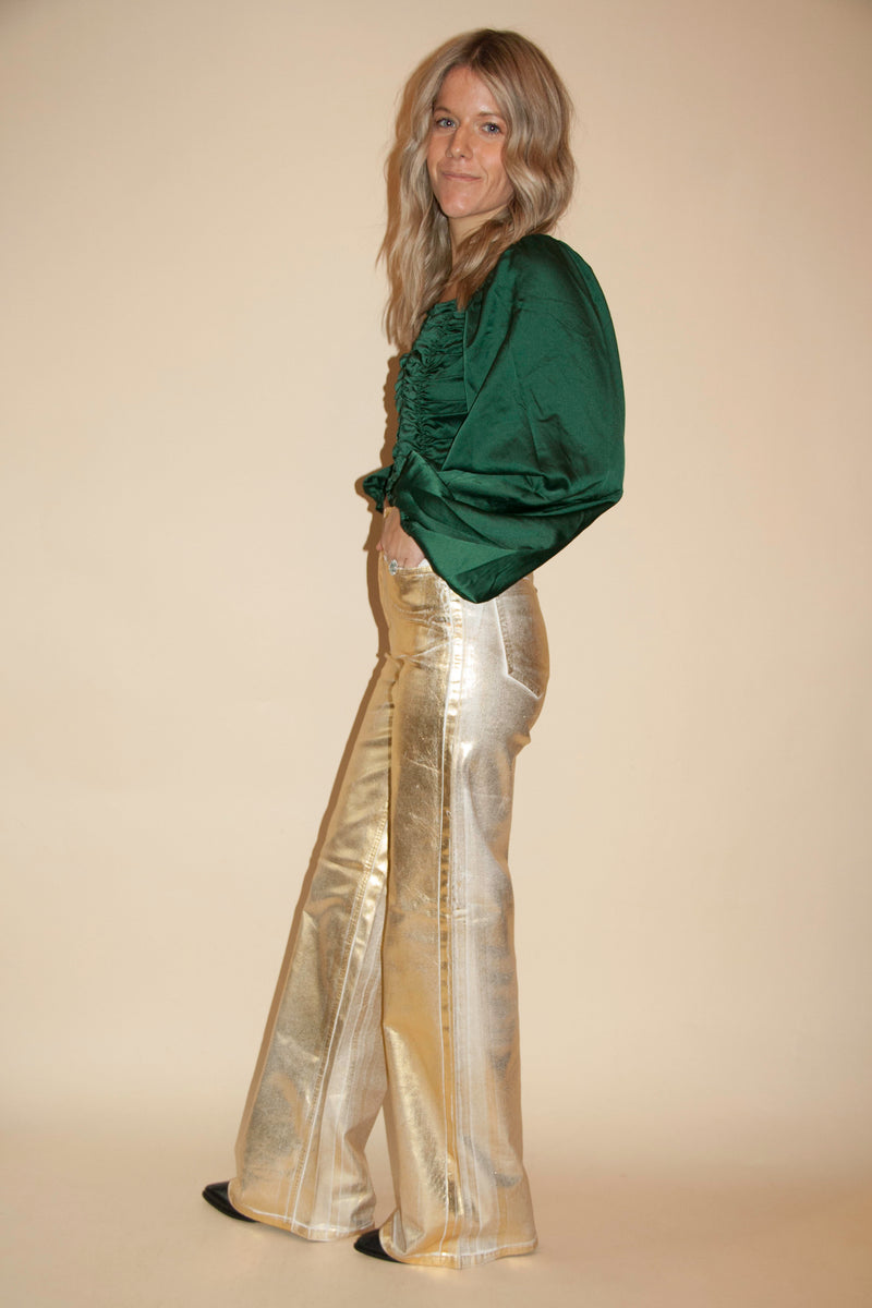 Golden Girl Metallic Jeans