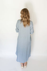 Sky’s of Blue Midi Dress