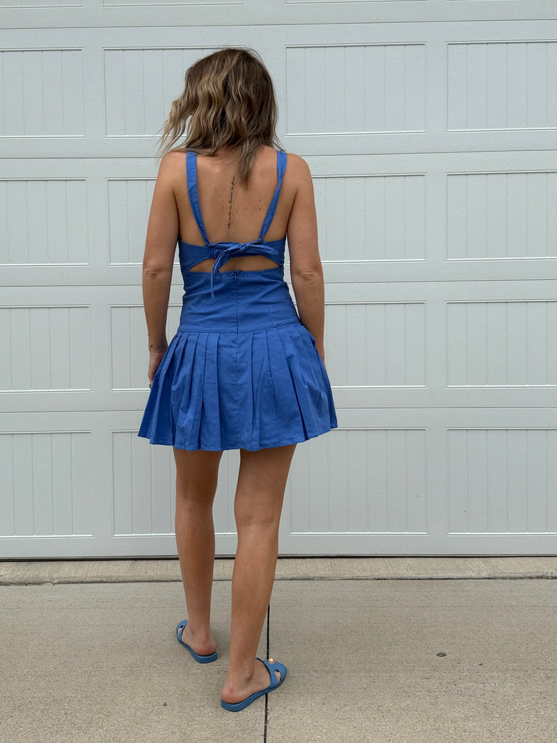 Royal Mini Romper Dress