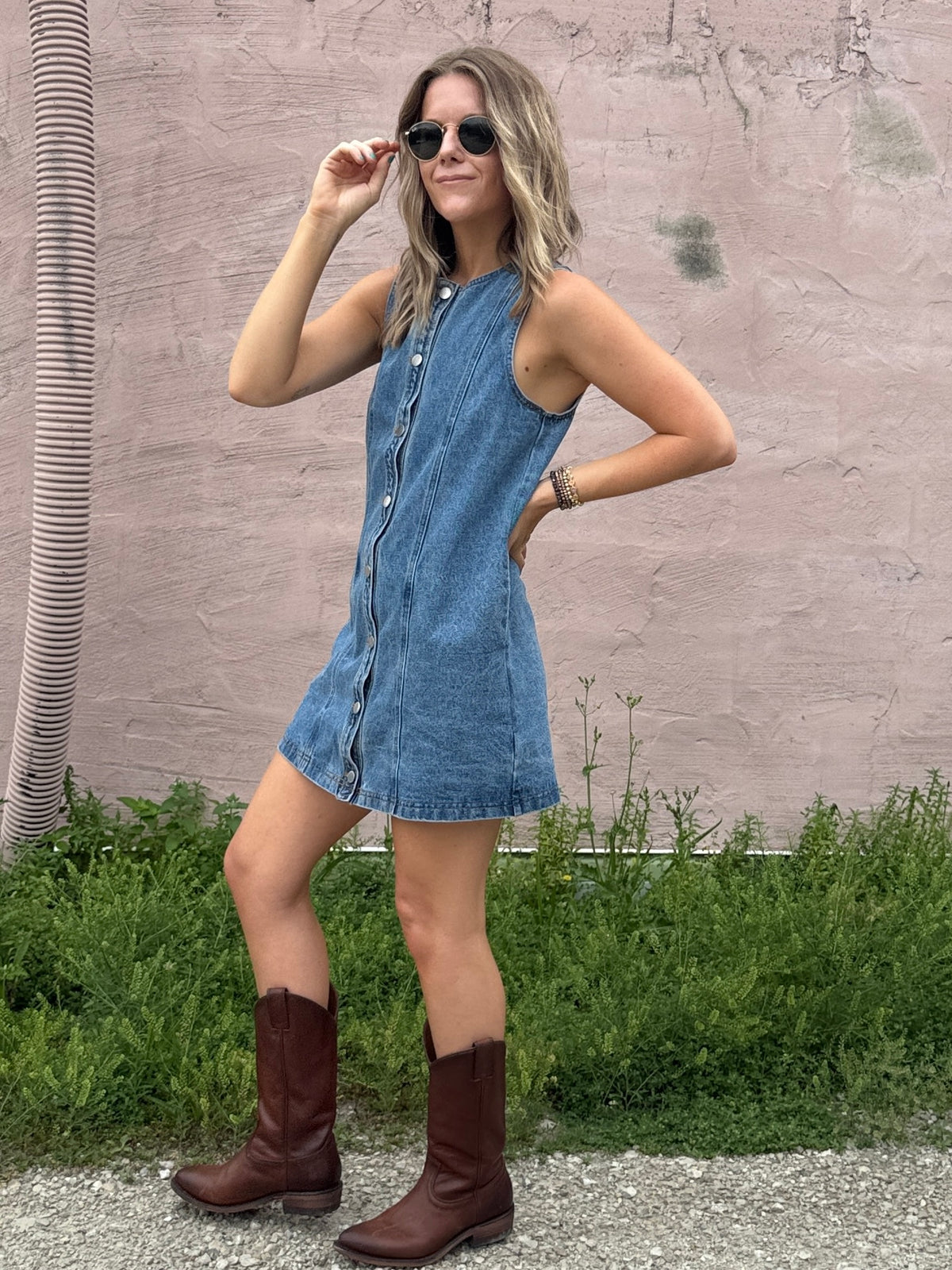 Fiona Denim Dress-LAST ONE