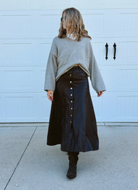 Hot Coco Leather Maxi