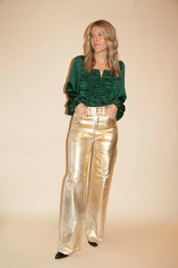 Golden Girl Metallic Jeans