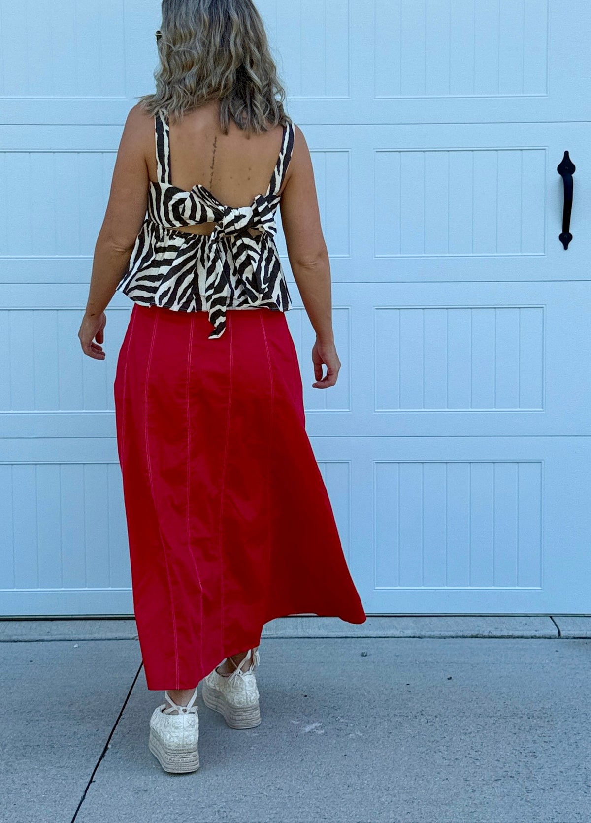 Red Hot Maxi Skirt