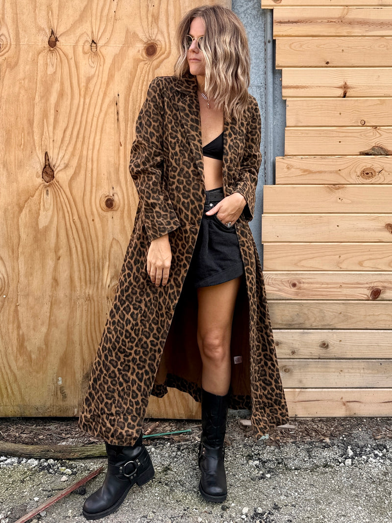 Cheetah Girl Long Jacket-TWO LEFT