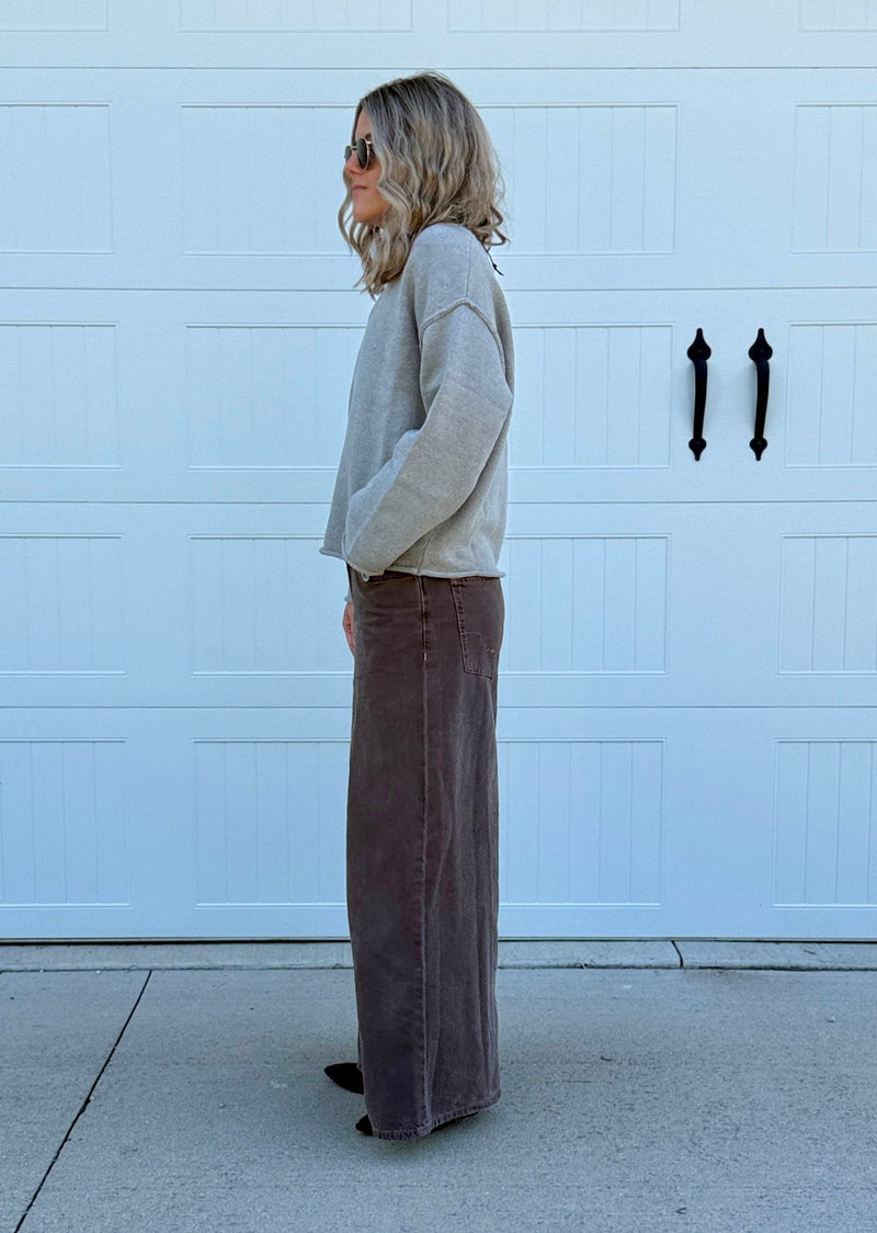 Gray Oversized Sweater