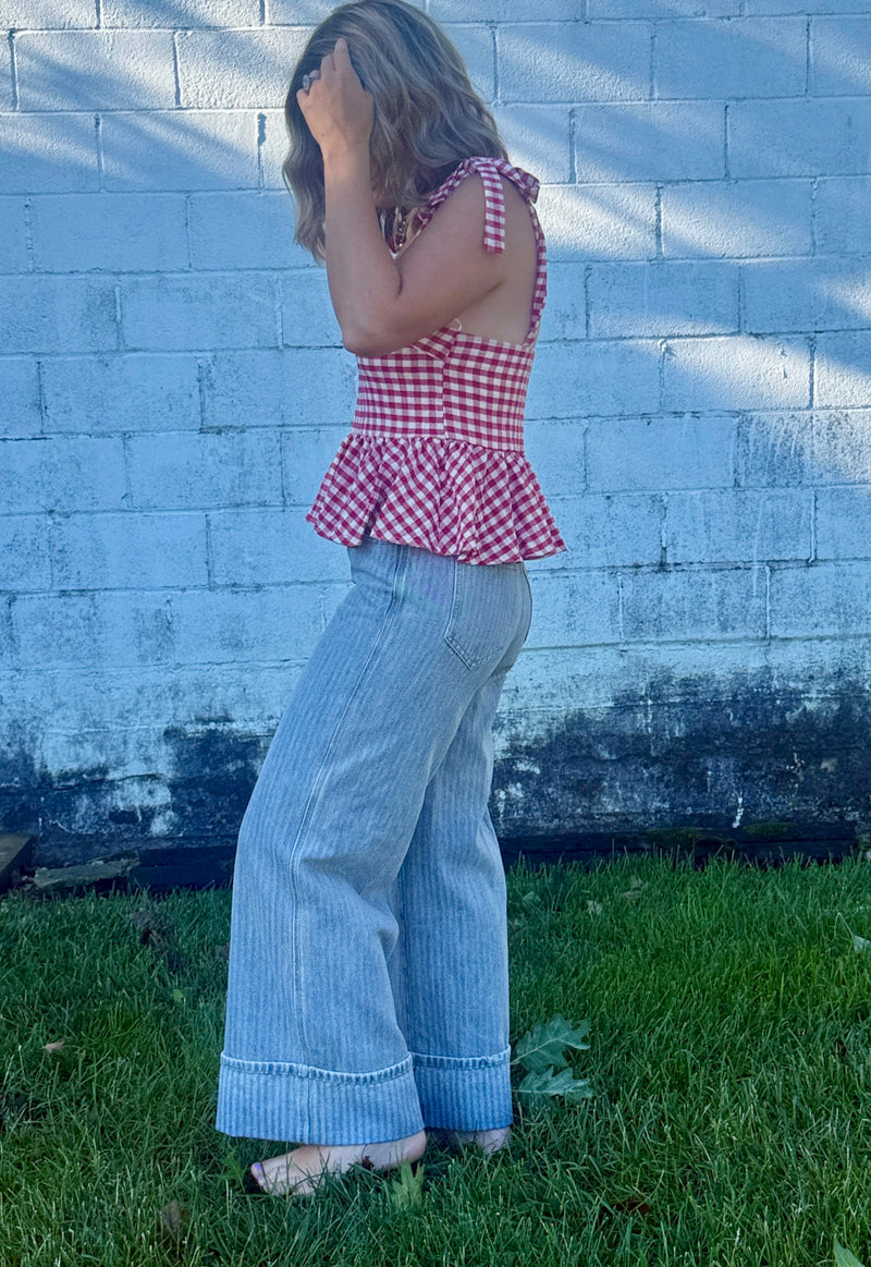 Hazel Gingham Top