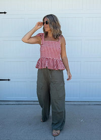 Hazel Gingham Top
