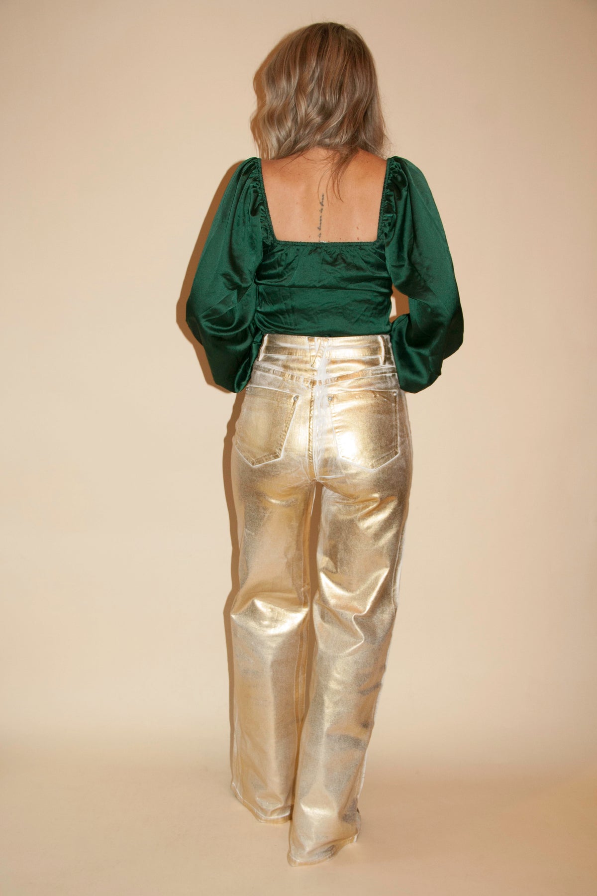 Golden Girl Metallic Jeans