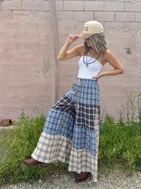 Plaid Pants-PLUS SIZE