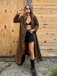Cheetah Girl Long Jacket-TWO LEFT