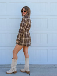 Louder Please Flannel Romper