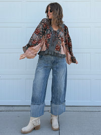 Dusty Patchwork Top