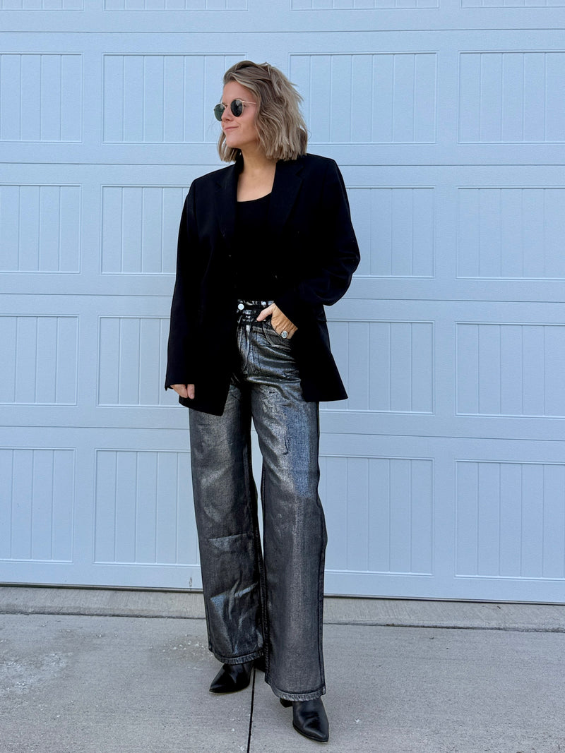 Mother Metallic Jean