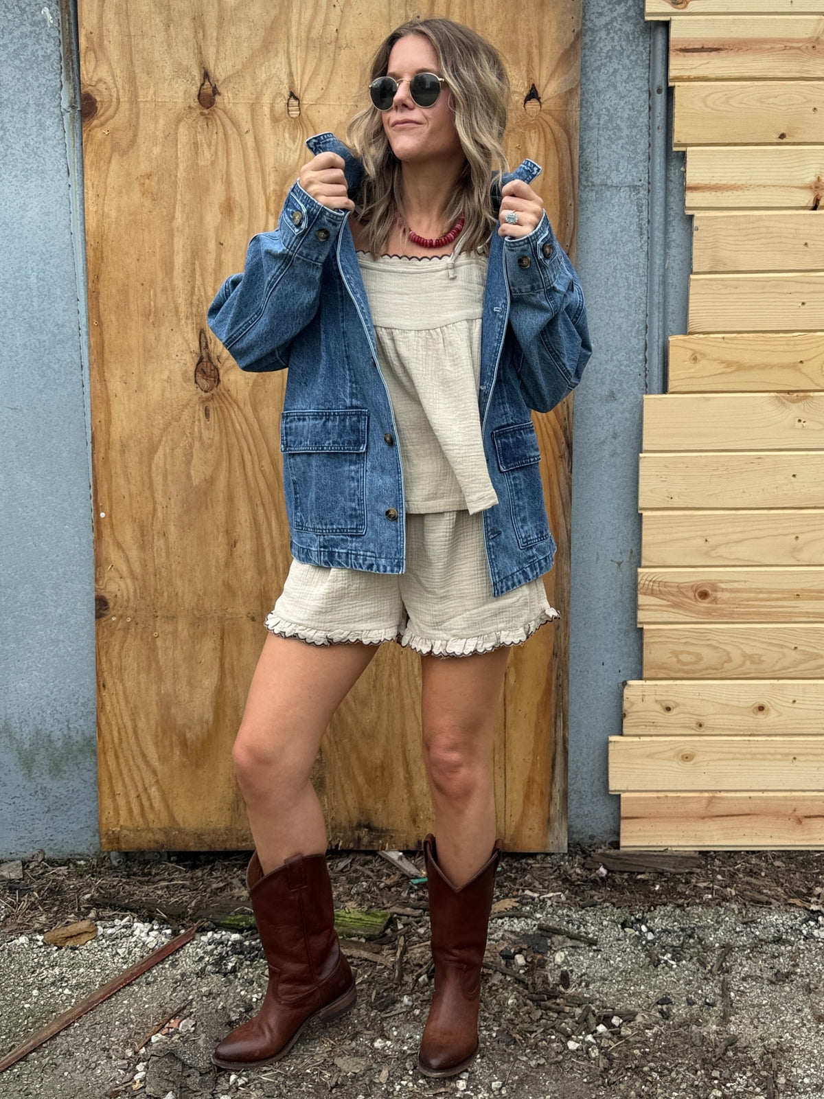 Daphne Denim Jacket-LAST ONE