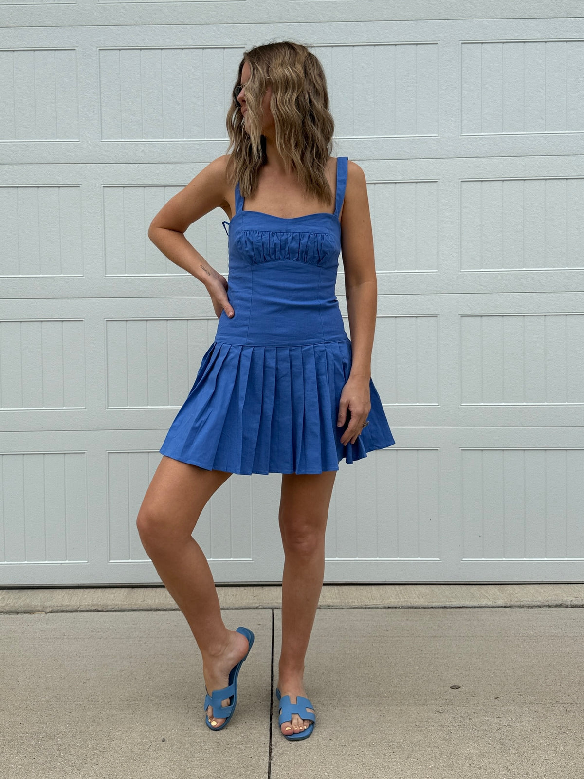 Royal Mini Romper Dress