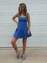 Royal Mini Romper Dress