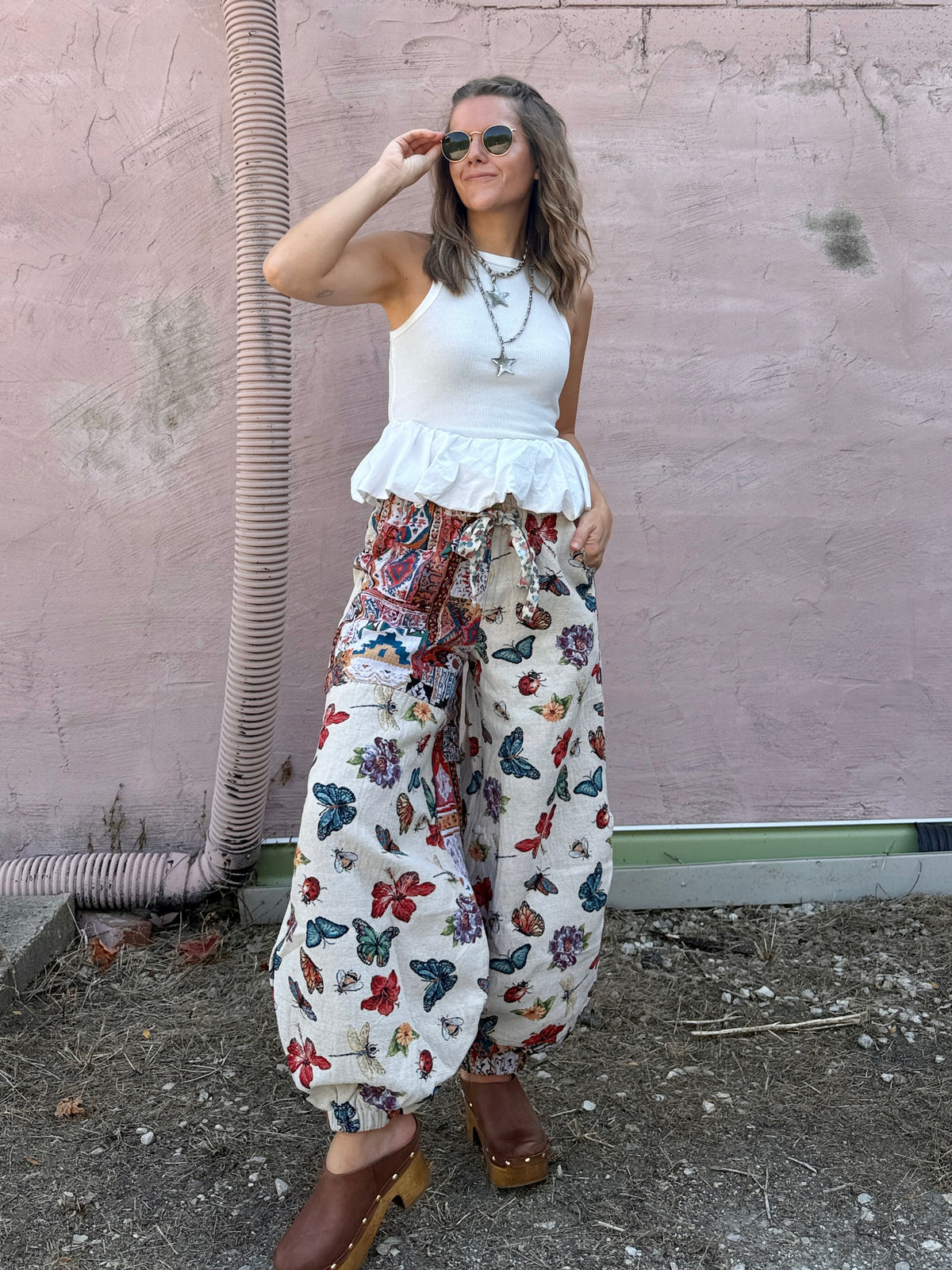 Butterfly Garden Joggers-LAST ONE