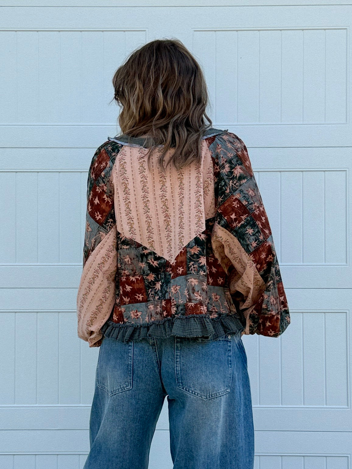 Dusty Patchwork Top