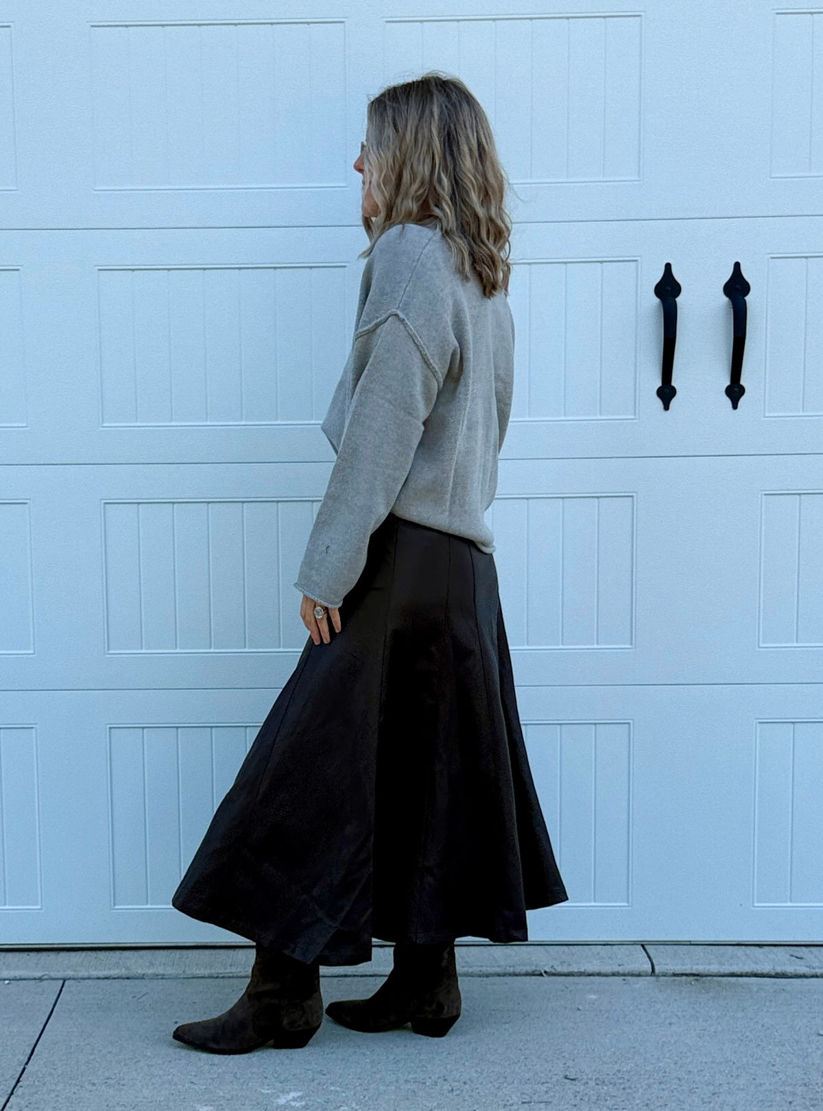 Hot Coco Leather Maxi