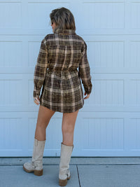 Louder Please Flannel Romper