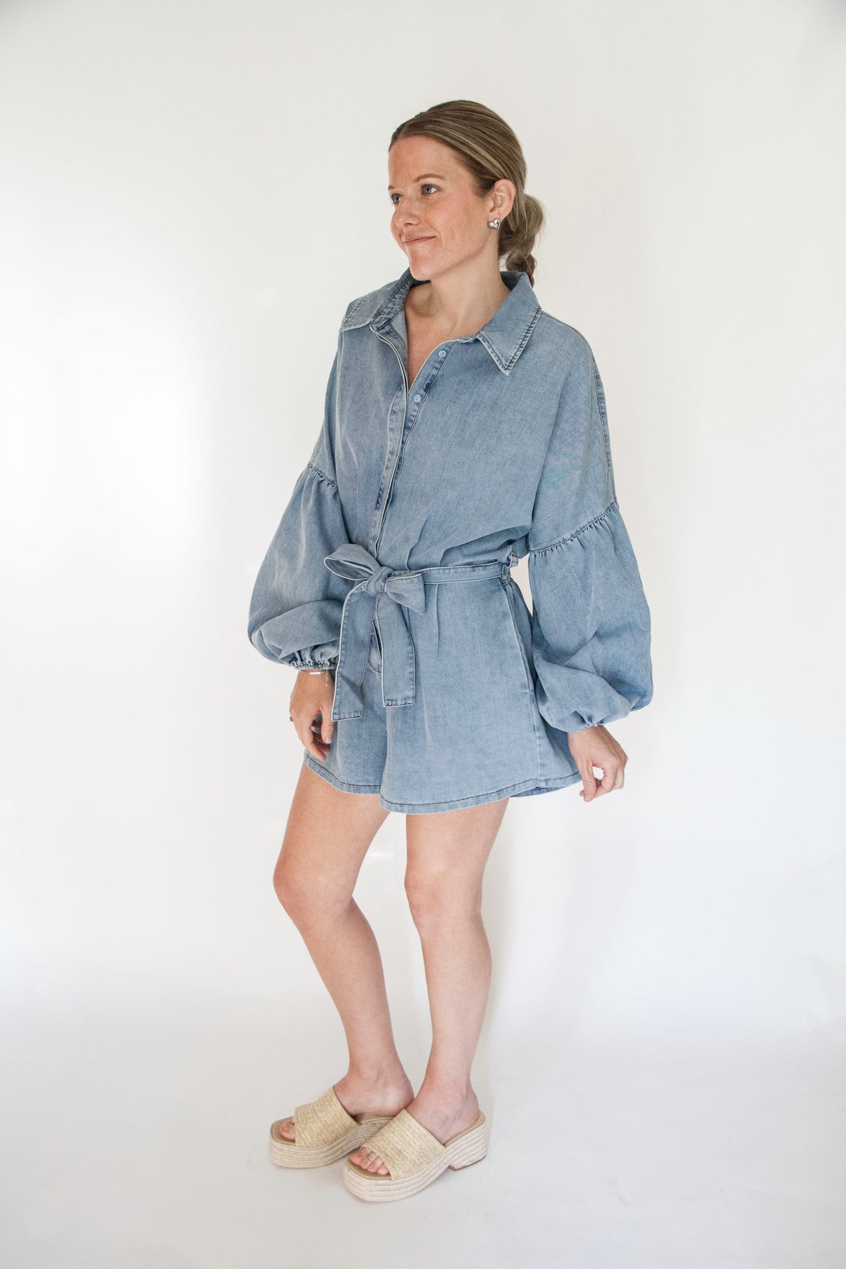 Denim Romper