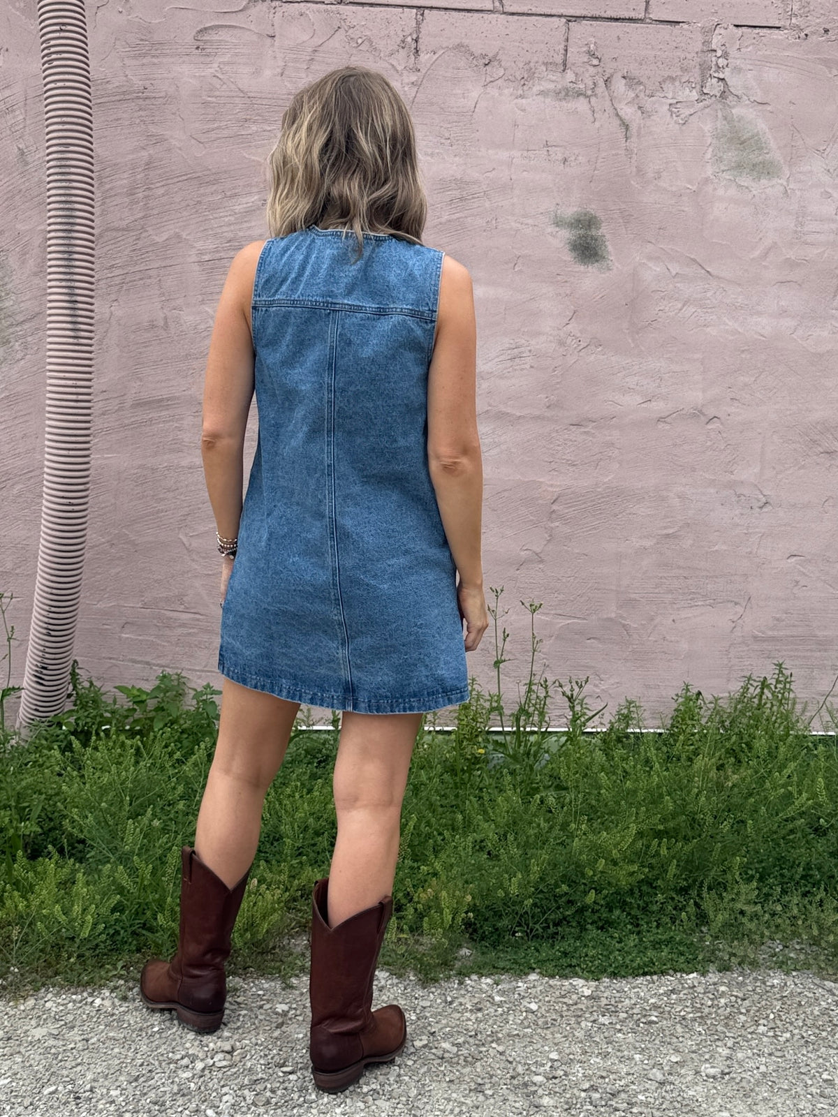 Fiona Denim Dress-LAST ONE