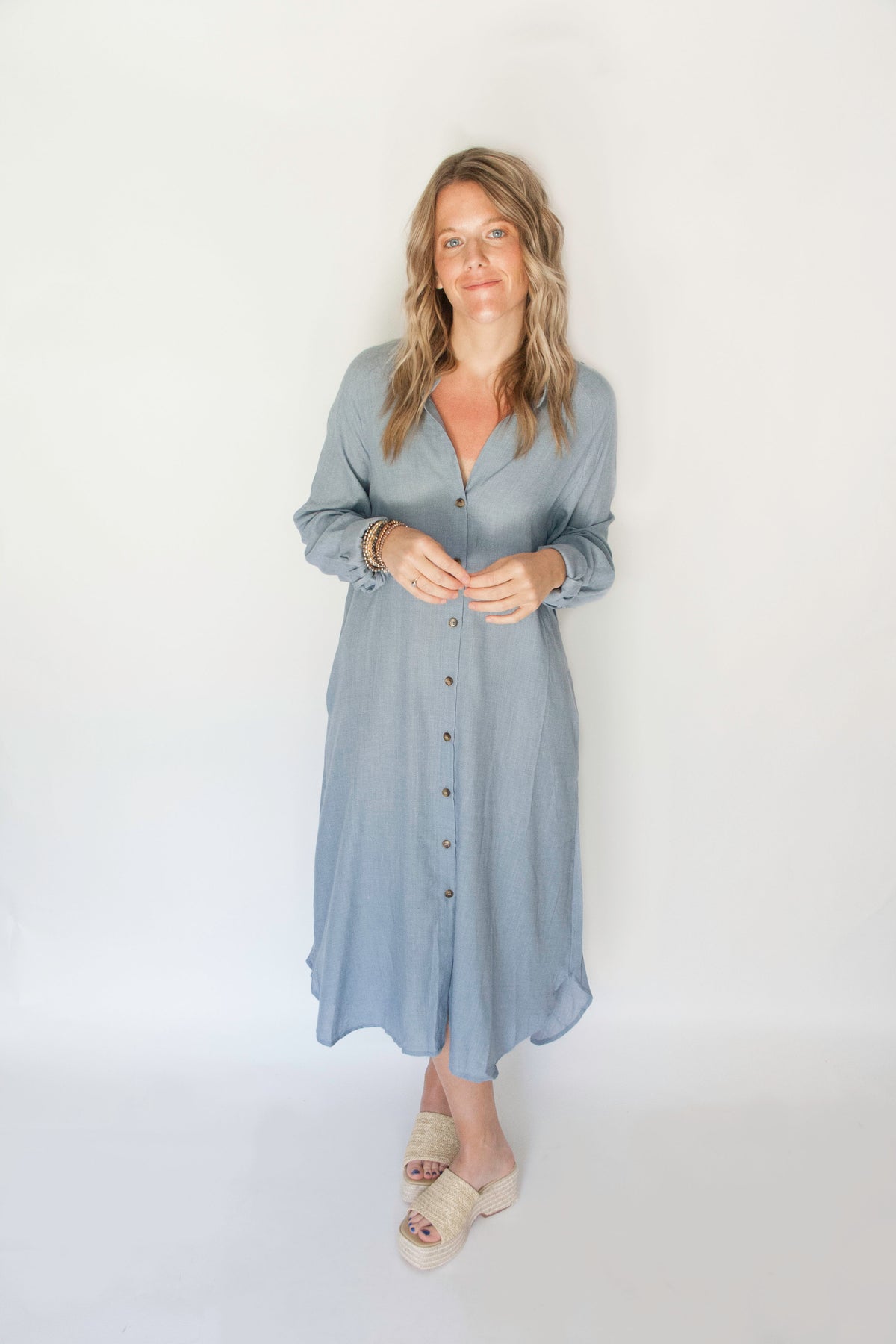 Sky’s of Blue Midi Dress