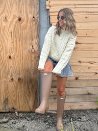 Ivory Cable Knit
