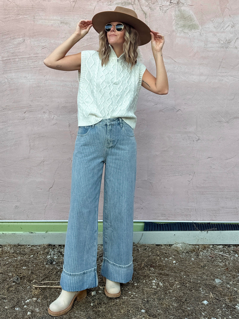 Sally Stripped Jeans