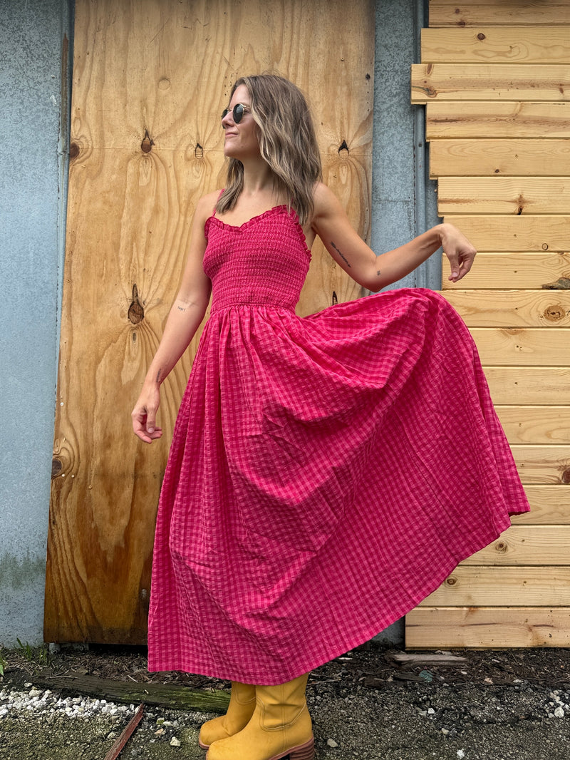 Sunset Gingham Dress-LAST TWO