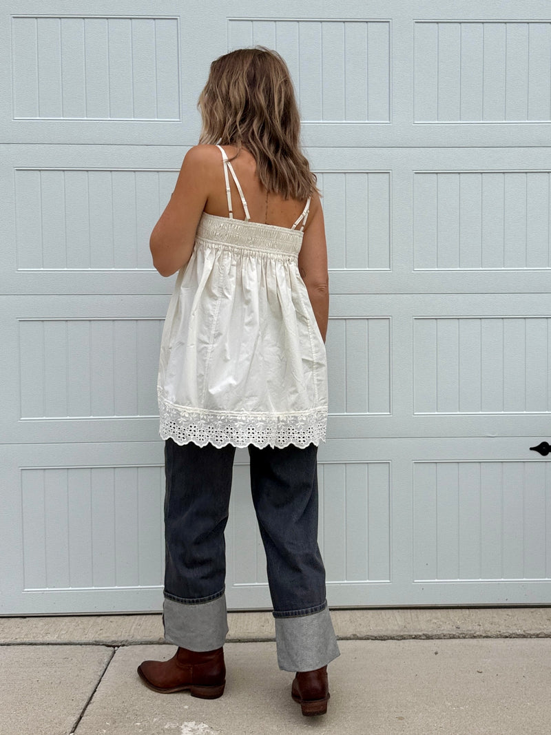 Grey Cuff Denim