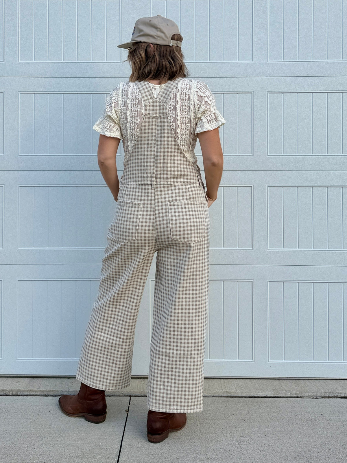 Gingham Overalls