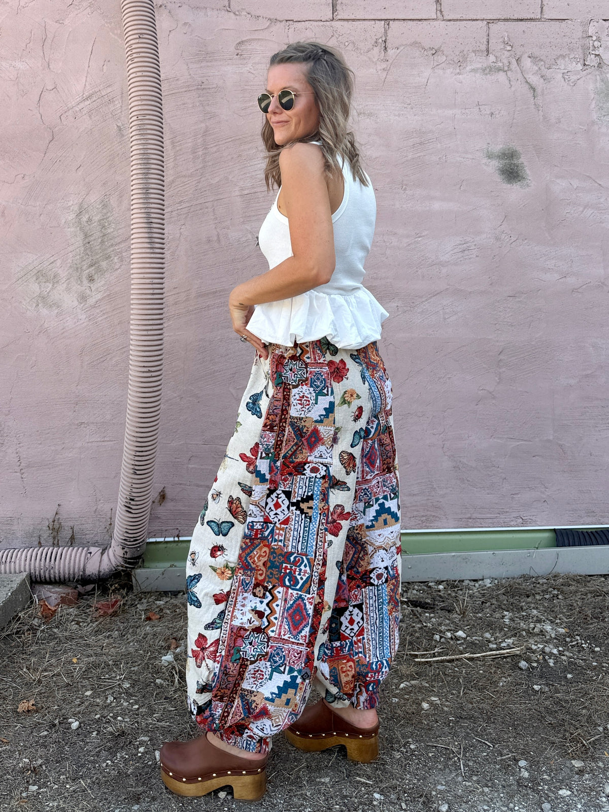 Butterfly Garden Joggers-LAST ONE