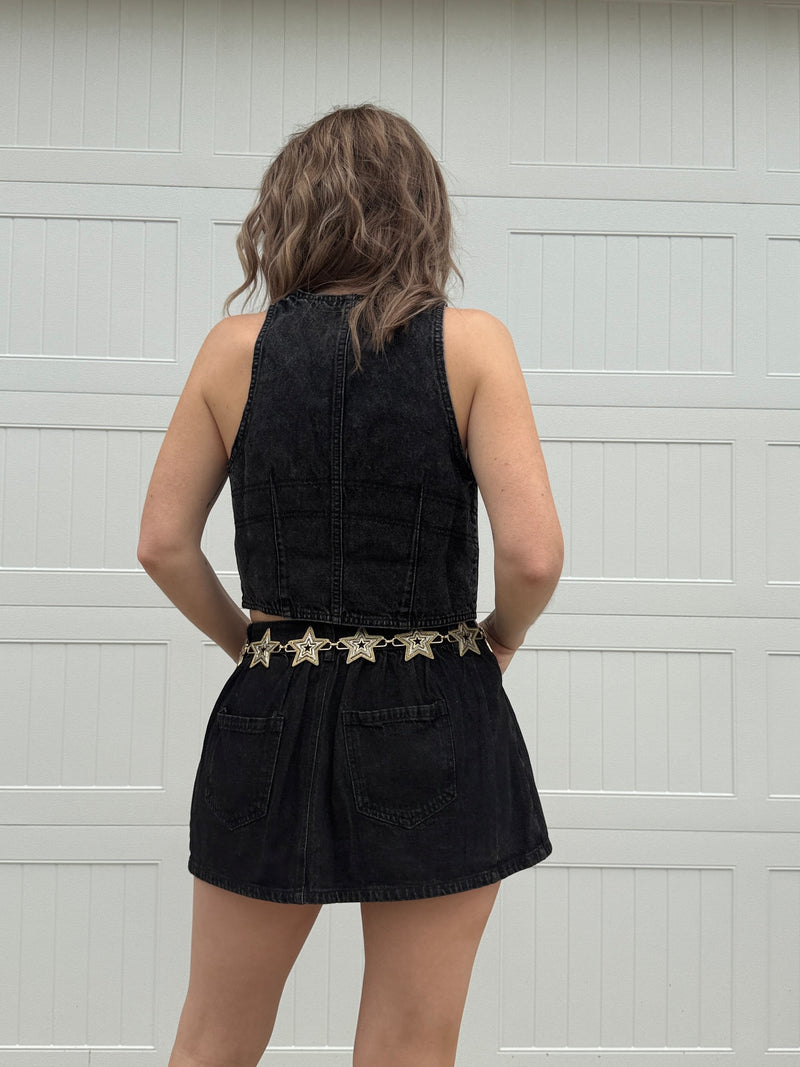 Washed Out Skort